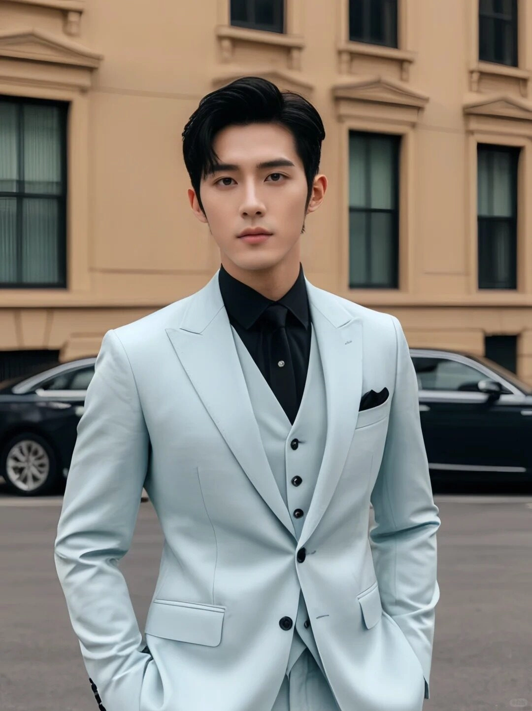 ảnh nam mặc vest ngầu