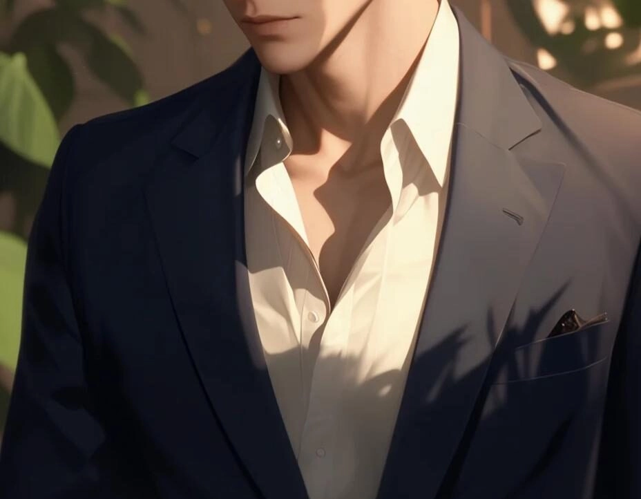 ảnh anime mặc vest