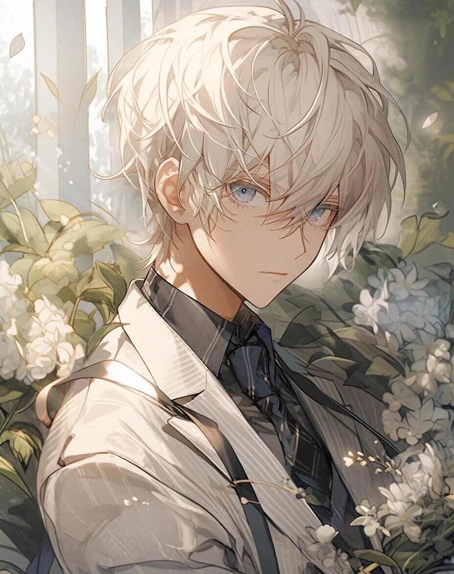 ảnh anime mặc vest