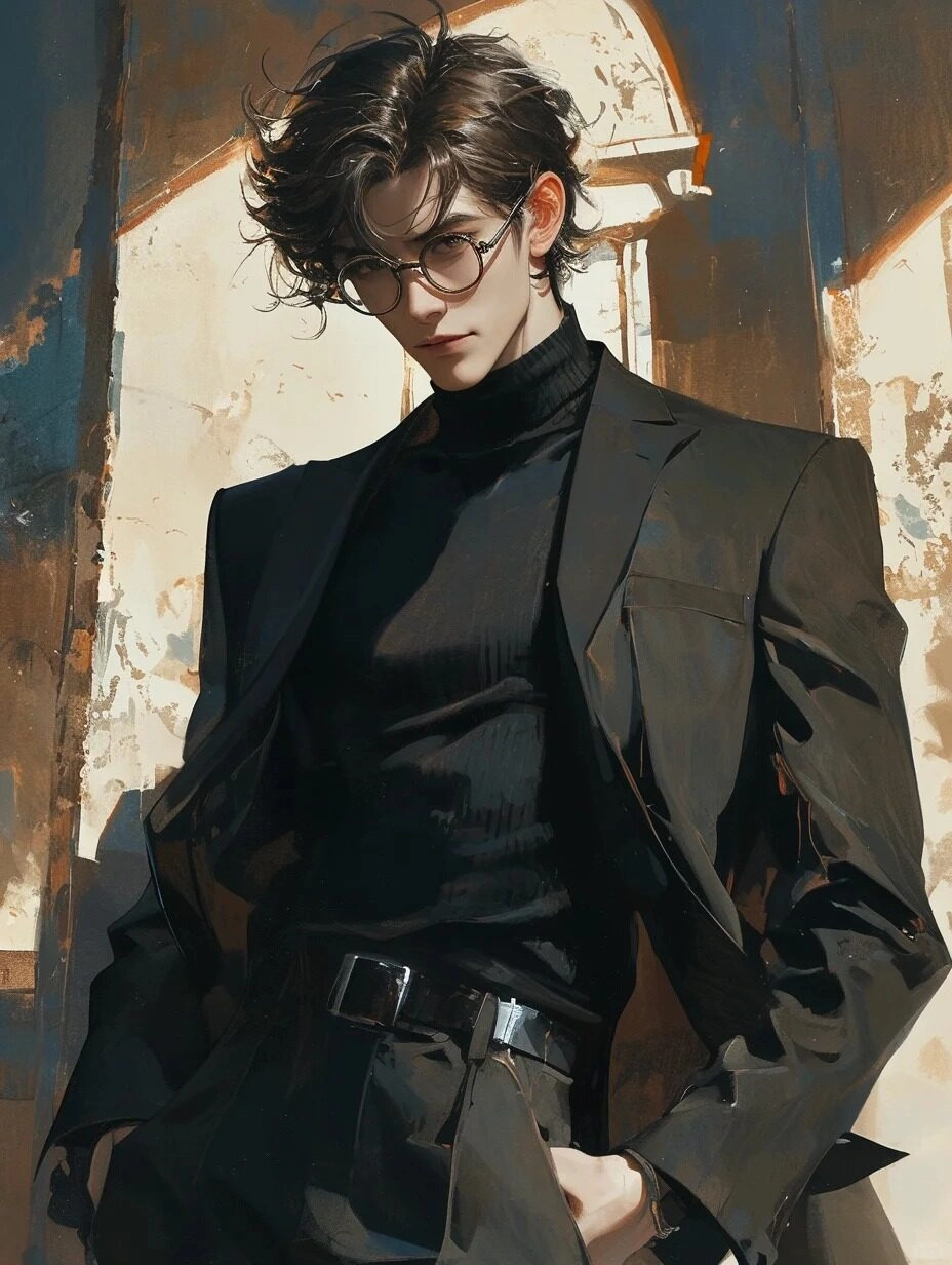 ảnh anime mặc vest