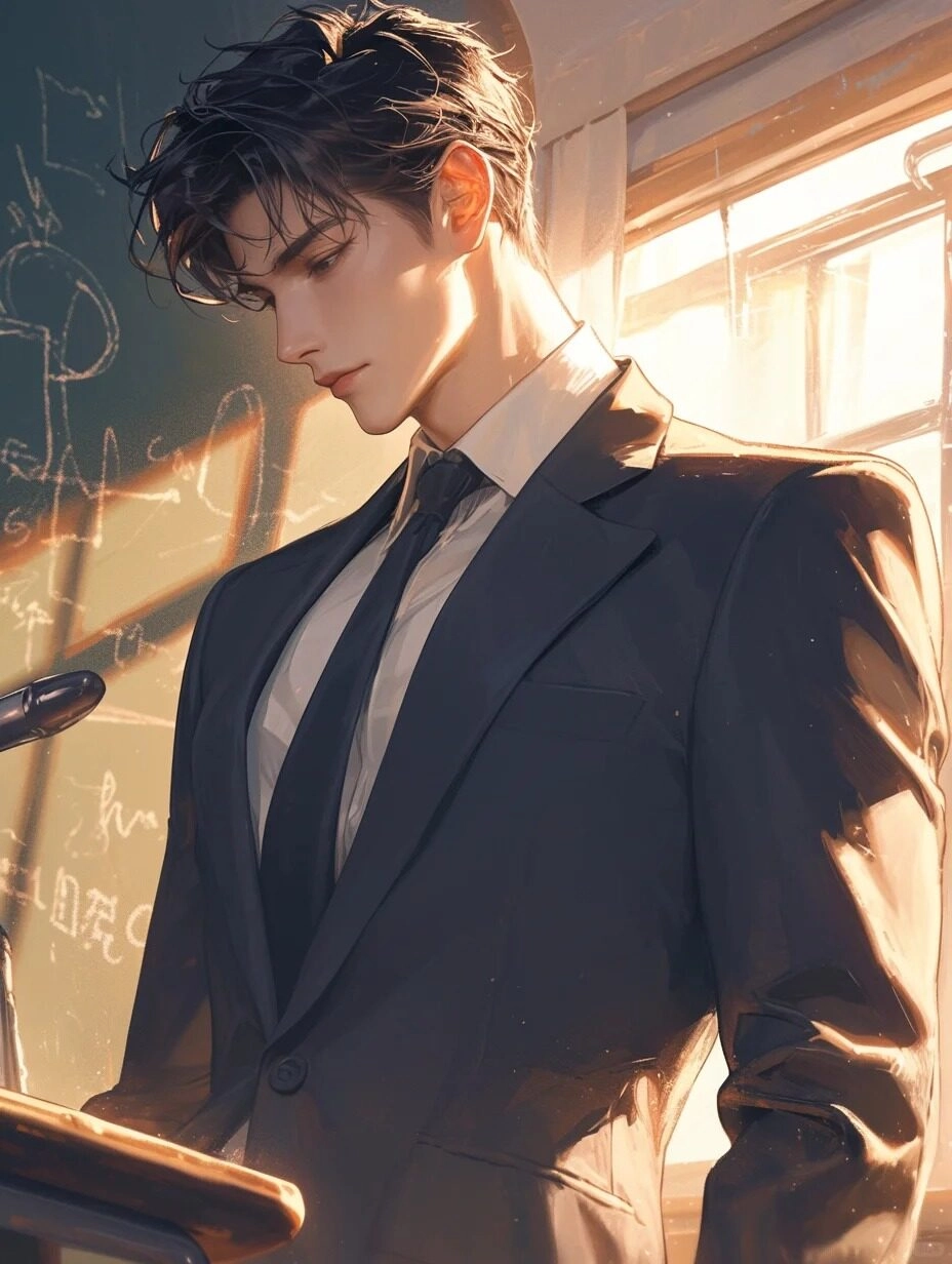 ảnh anime mặc vest