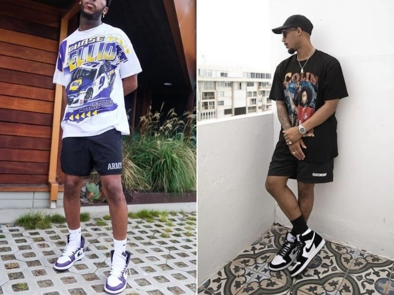 cách phối đồ với giày jordan cổ cao nam