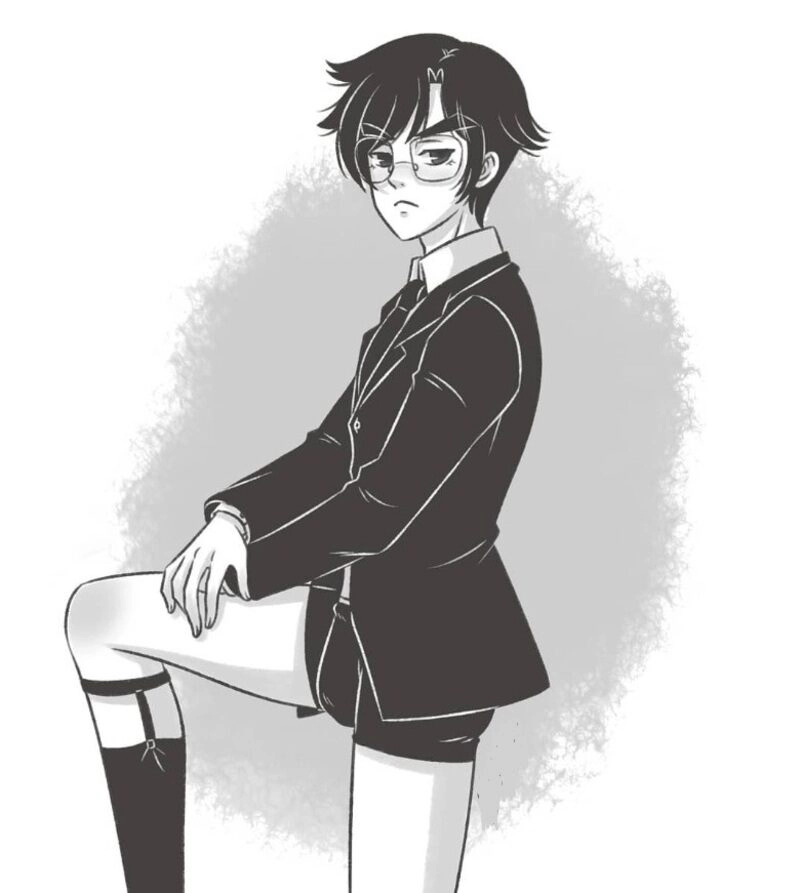 ảnh anime nam mặc vest ngầu