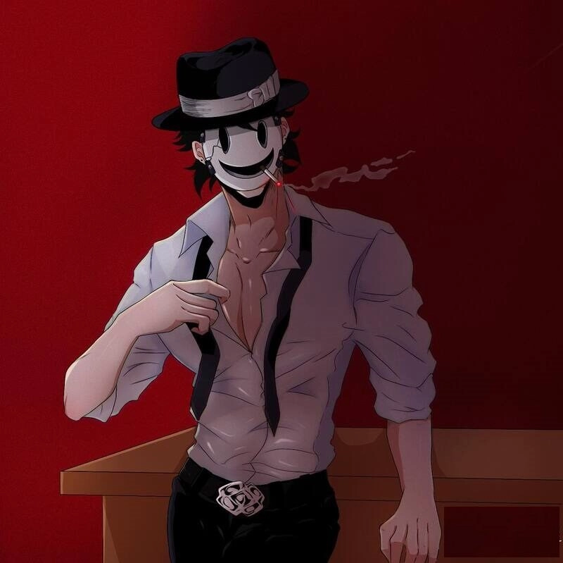 ảnh nam anime che mặt