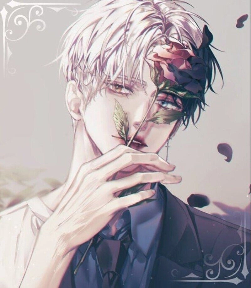 ảnh nam anime che mặt