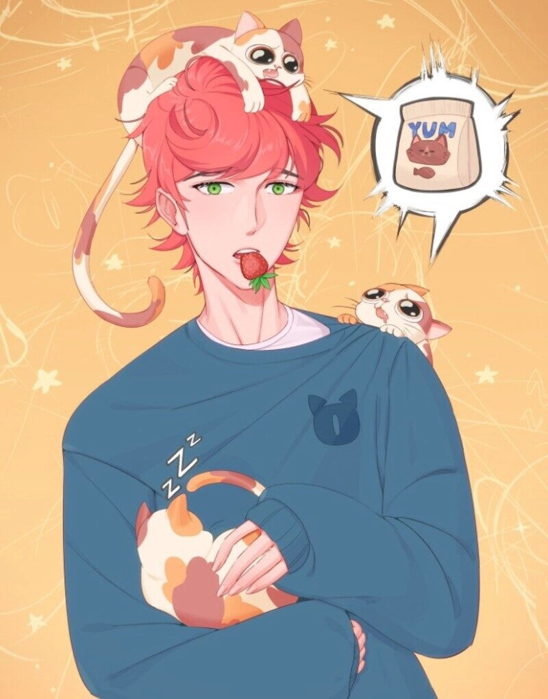 ảnh nam anime cute