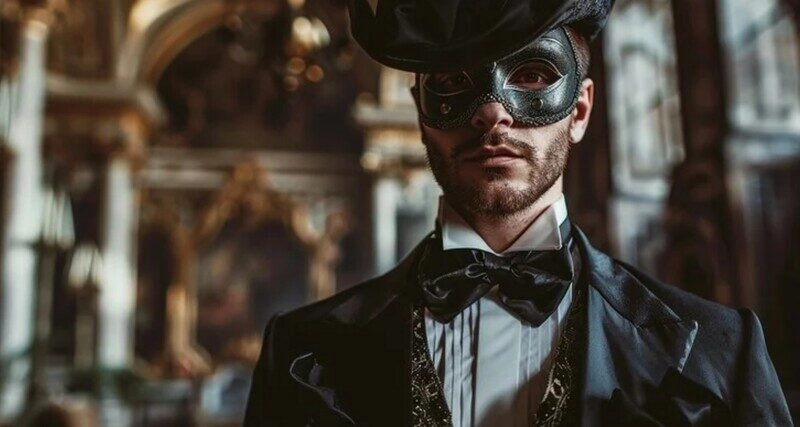 ảnh nam mặc vest che mặt