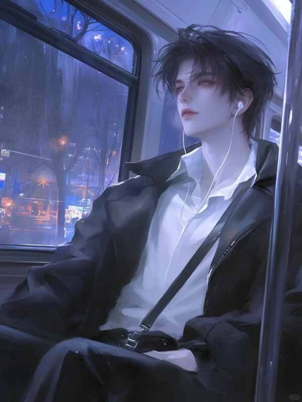 Ảnh trai đẹp đeo tai nghe