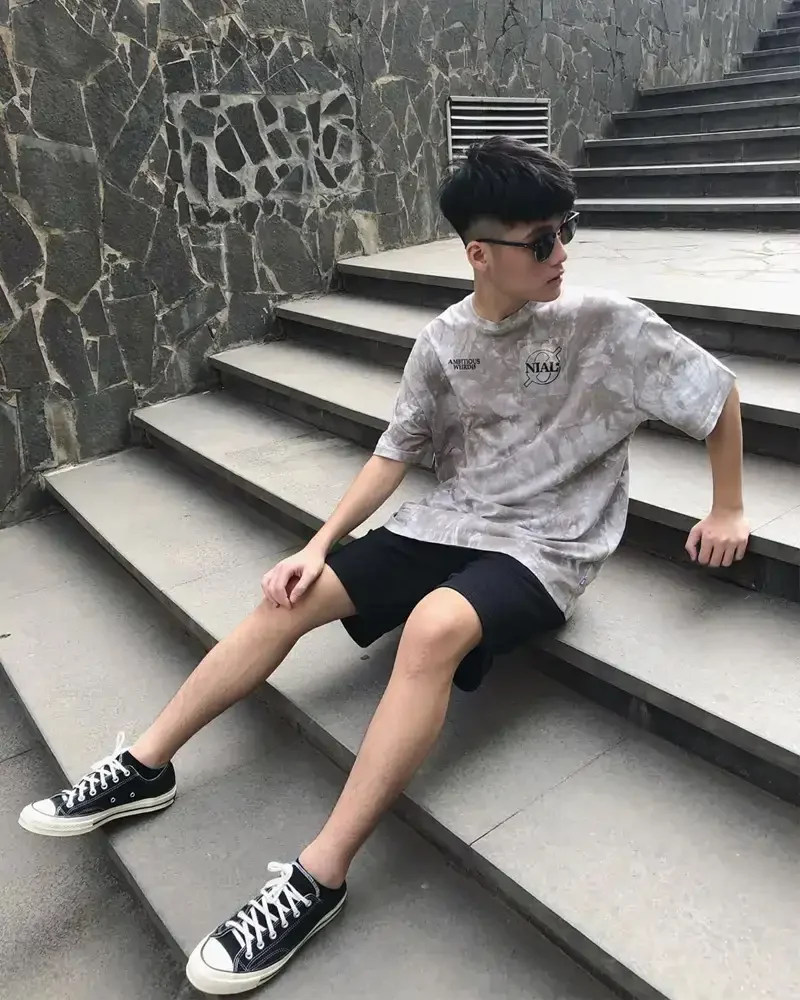 Ảnh trai đẹp 2k6 với biểu cảm mạnh mẽ và tự tin