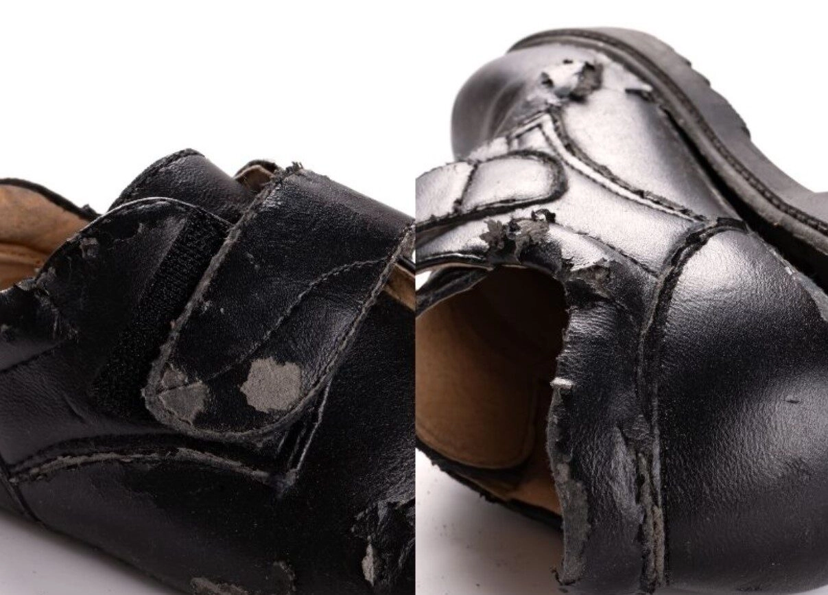 Tại sao giày da bị bong tróc?