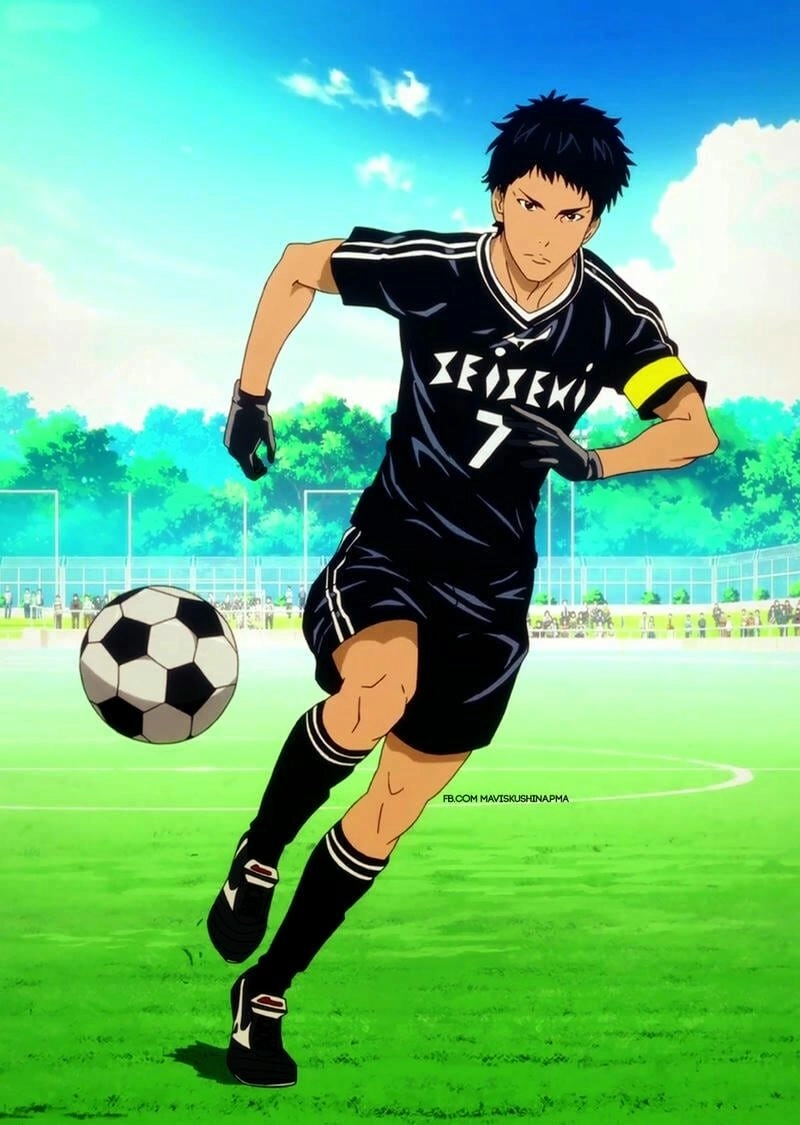 Ảnh mạng nam đá bóng thể hiện kỹ năng