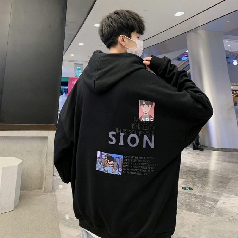 Ảnh trai đẹp mặc áo hoodie trắng