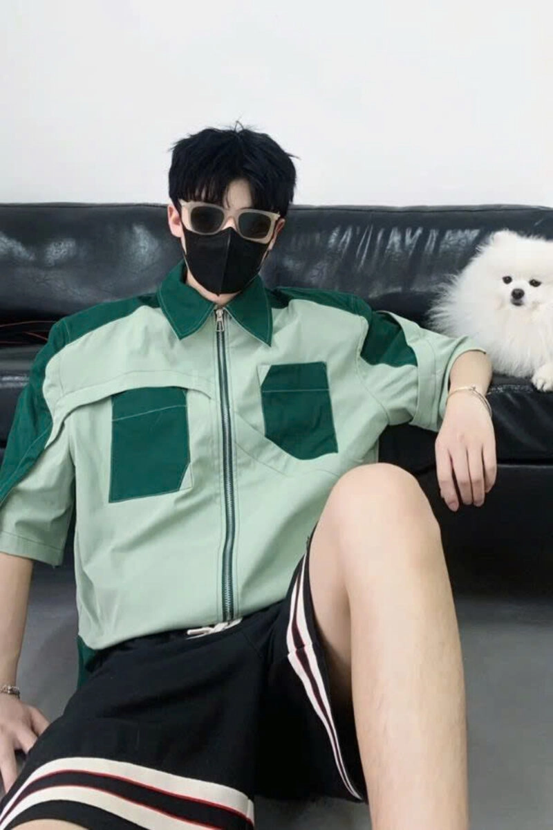 Hình ảnh đeo kính đen kèm khẩu trang cực ngầu