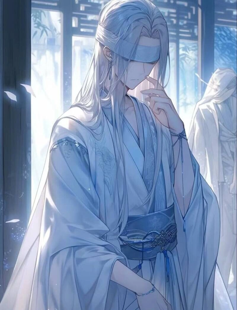 ảnh nam tóc trắng