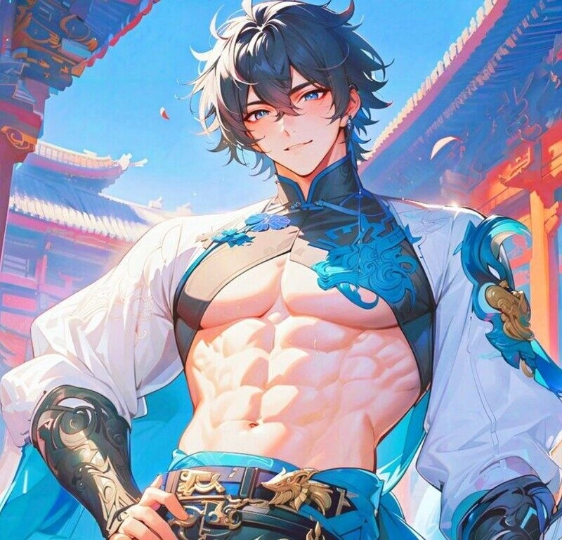 ảnh trai đẹp 6 múi anime