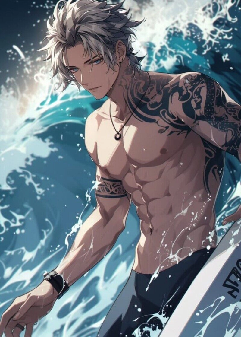 ảnh trai đẹp 6 múi anime