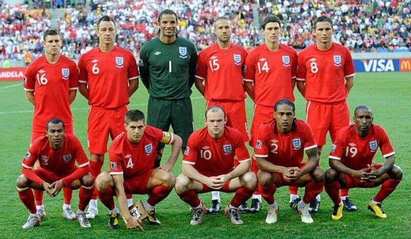 đội hình tuyển anh năm  2010