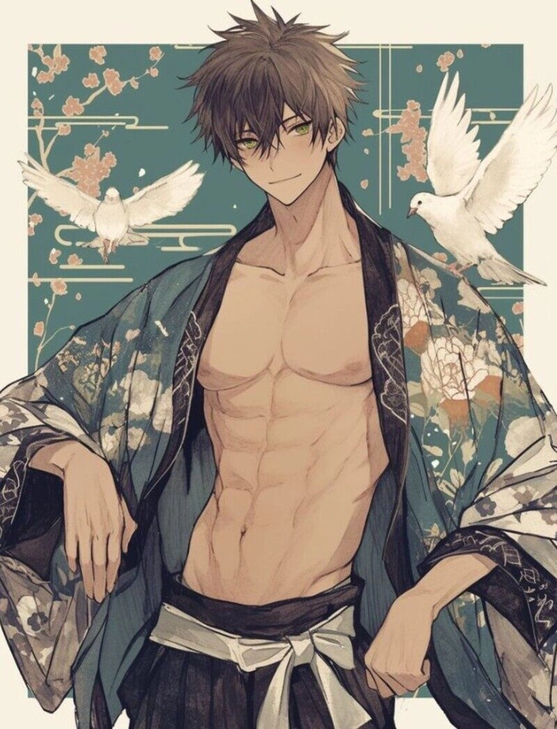 hình ảnh trai đẹp 6 múi anime