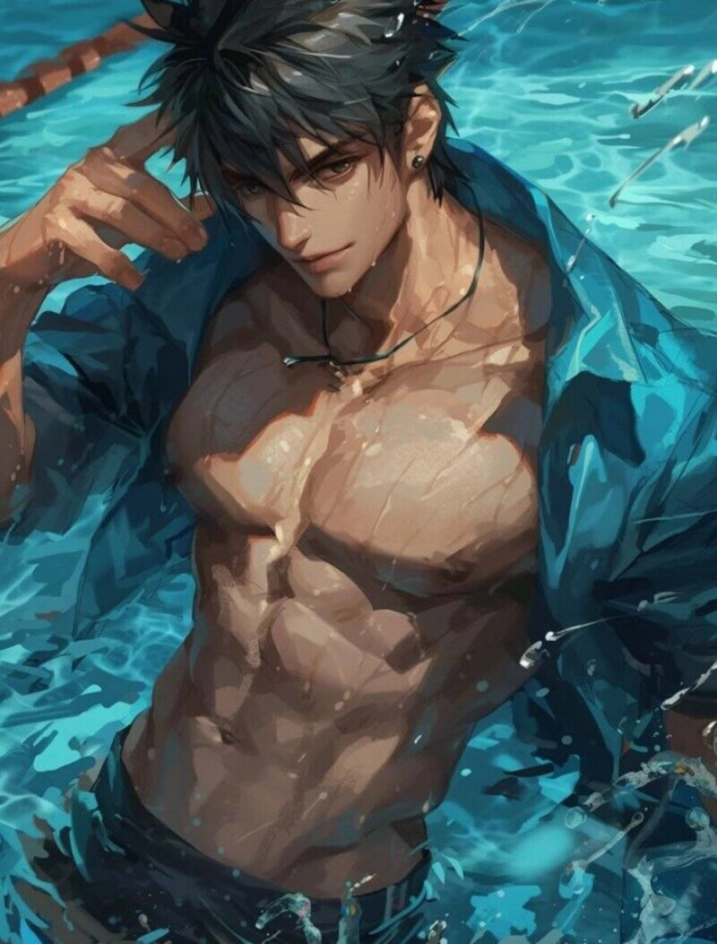 hình ảnh trai đẹp 6 múi anime