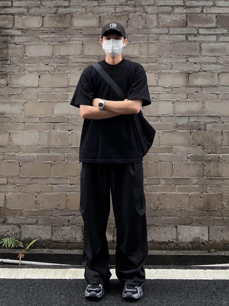 ảnh nam mặc đồ đen ngầu